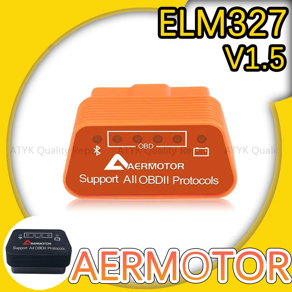 Aermotor Elm327 V1.5 Lettore Di Codici Obd2 Wifi Bluetooth Scanner Automotriz Strumenti Di Ispezione Android Ios Pc Elm327 Adattatori Aermotor