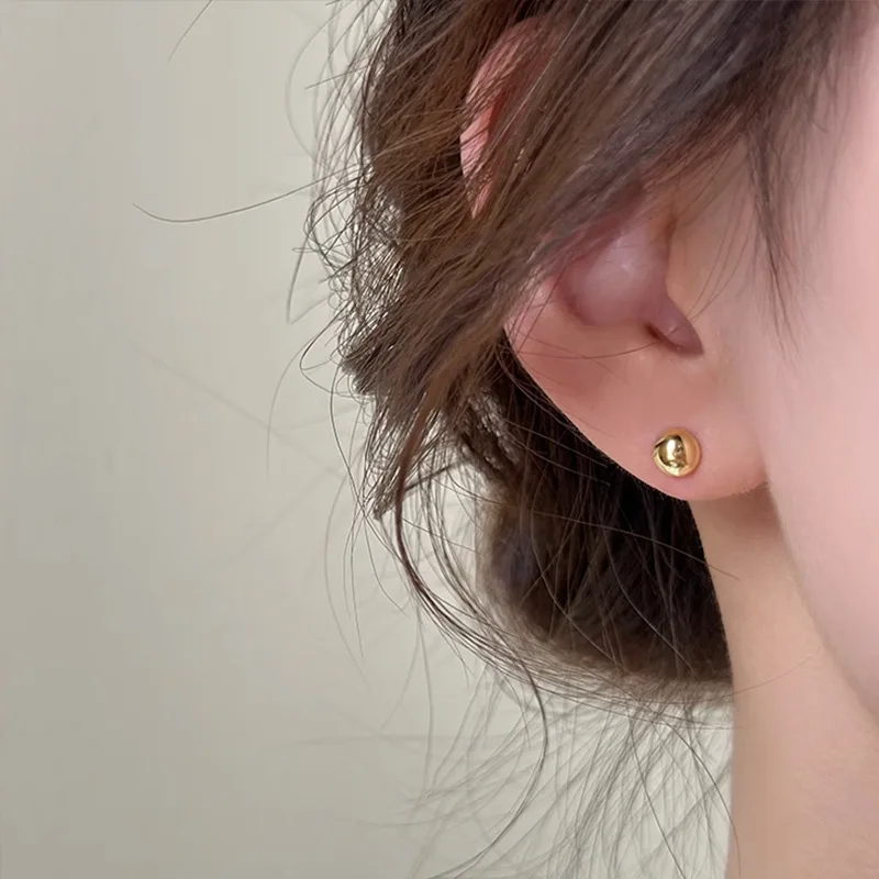 New Fashion Contracted Round Pearl Fine Earrings Joker Sweet Elegant Temperament Women Earrings Wedding Fashion Jewelry New Fashion Contracted Round Pearl Fine Earrings Joker Sweet Elegant Temperament Women Earrings Wedding Fashion Jewelry