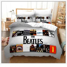 

Classic Art Music Band Bedding Set Rock Singer Duvet Cover Pop Music Bed Set Queen King Size Comforter Quilt Cover NO Sheet