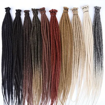 24-Inch Thin 0.6cm Synthetic Dreadlock Extensions - Crochet Hair Extensions for Reggae, Hip-Hop, Halloween, and Christmas - Soft 1