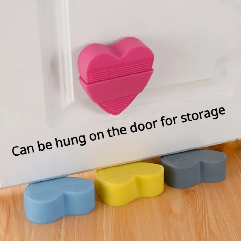 Heart Love Shape Door Stop with Storage Box and Non-Slip Base Silicone Under Door Floor Doorstop Perfect for Keeping Kids Safe door stopper silicone door stopper