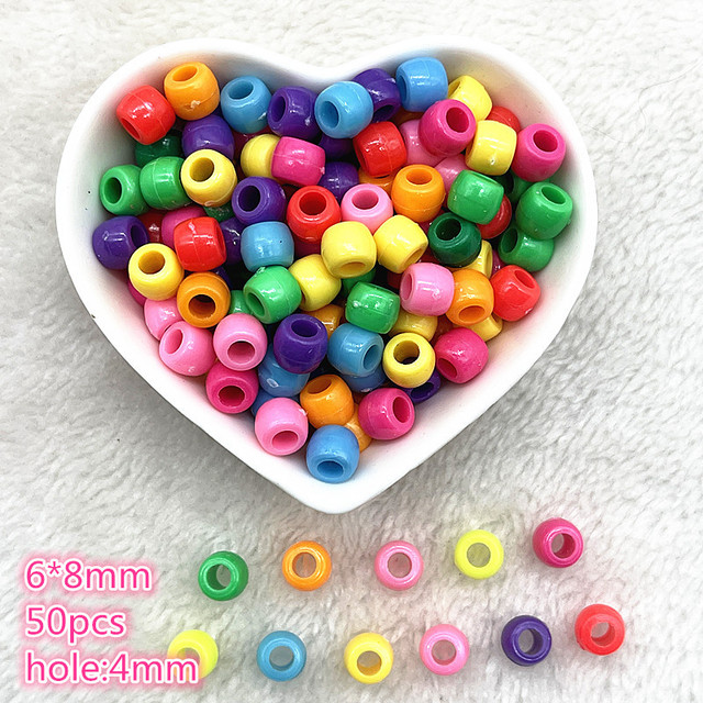 6mm--10mm Color Mixing Round Charms Acrylic Beads Loose Spacer Beads for Jewelry Makeing DIY Handmade Bracelet Accessories