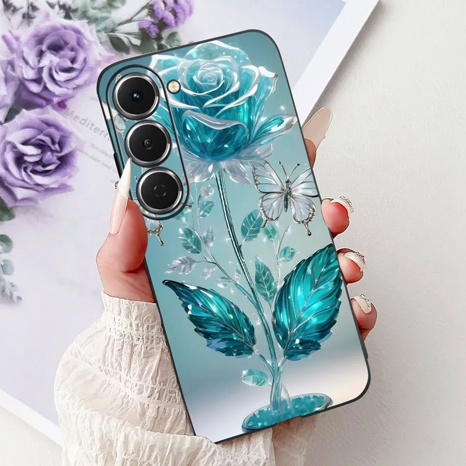 Elegant Floral Butterfly Phone Case - Soft Silicone TPU Cover