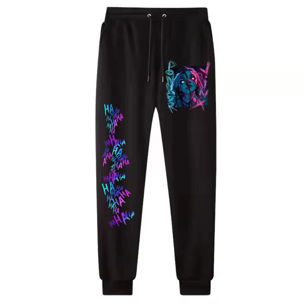 Hot Anime Arcane-Jinx Pants Man Woman  Harajuku  Streetwear Trousers 3