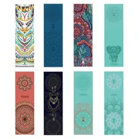 Yoga Cooling Sports Printed Towel 30*100cm Yoga Mat Cover Non-slip Gym Fitness Microfibre Travel Quick Drying Mat Pilates Gift