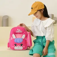 Baby Children School Bags For Kids Knapsack Cartoon Animal Baby Backpacks Kindergarten Schoolbag Girls Double Shoulders Bag 6