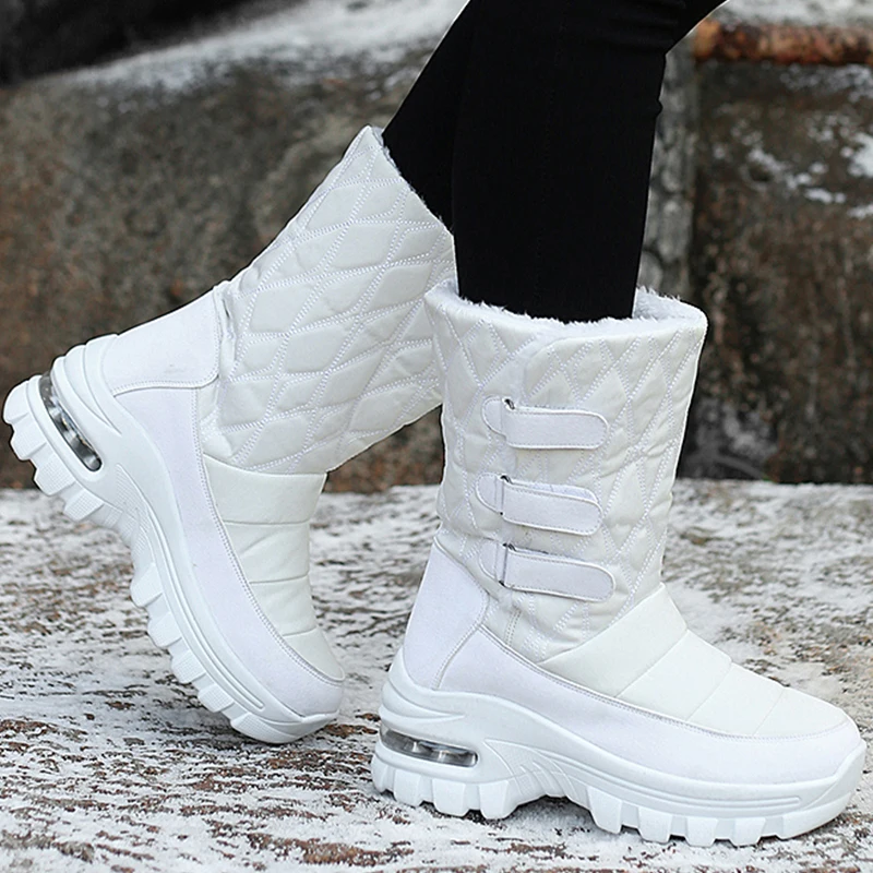 Women Boots  Platform Shoes For Women Soft Snow Shoes Woman Casual Keep Warm Ladies Shoes Fashion Flat Winter Boots Botas Mujer