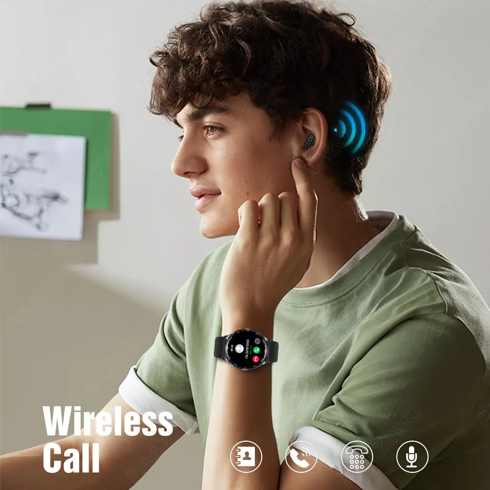 New Smart Watch TWS 2-in-1 Bluetooth Earphones With built-in