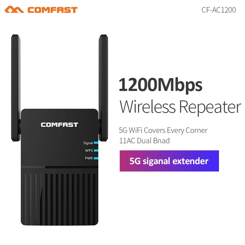 Comfast-wi-fi Repetidor Ac1200 Ac2100 Dual Band 2.4 e 5.8ghz Poderoso Extensor de Alcance Doméstico sem Fio ap Router - Imagem 5