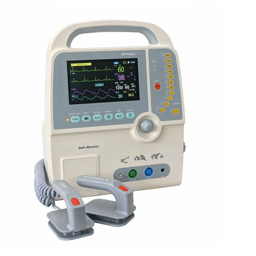 Portable Cardiac Monitor Professional Heart Shock Device with ECG monitor