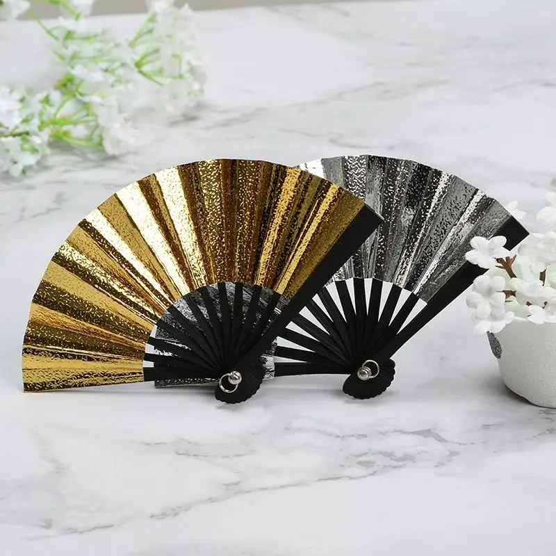 Mini Folding Fans Cute Chinese Style Retro Gold Silver Decorative  Shooting Decor Craft Gifts Creative Handheld  Party Ins