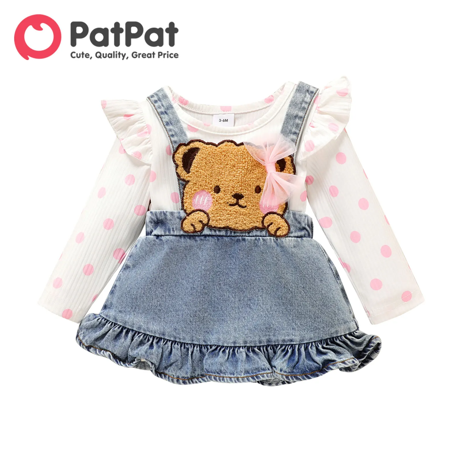 PatPat Dress Newborn Baby Girl Clothes New Born Babies Items Costume