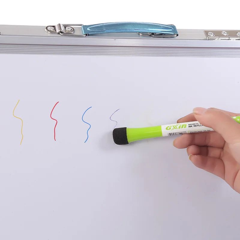 자석 화이트보드 펜 세트, 스펀지 지우개가 포함된 8색 건식 지우개 마커, 사무실, SL, 가정용 부드러운 필기감의 지울 수 있는 펜