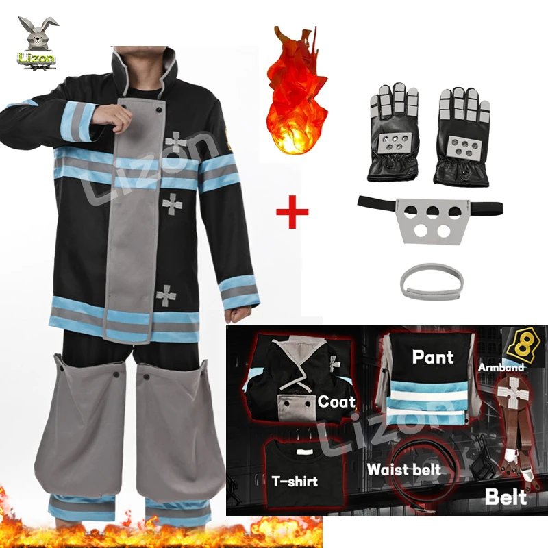 Fire Force Shinra Kusakabe Fire Suit Cosplay Costume for Sale – Cosplay  Clans