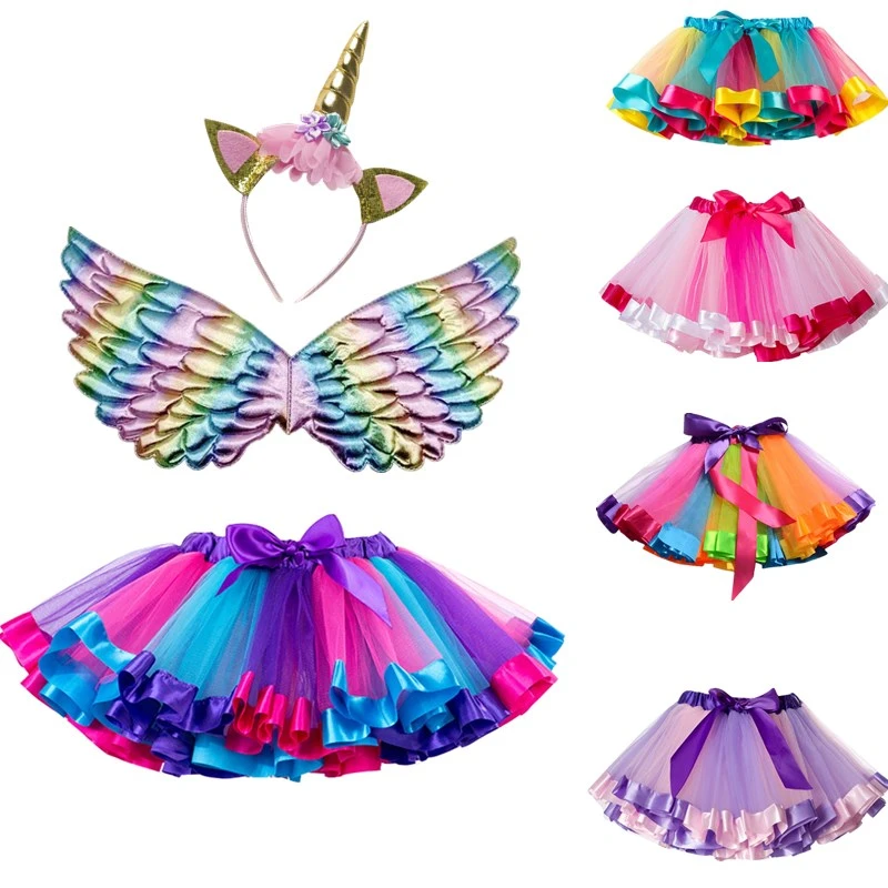 Prom Party Dance Costume Girl Skirt Costume Tutu Skirt Girl