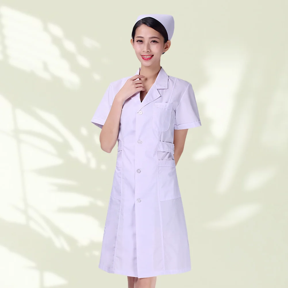 

Coats Pharmacy White Hospital Apparel Clothing Half Sleeve Beautician Doctor Uniform