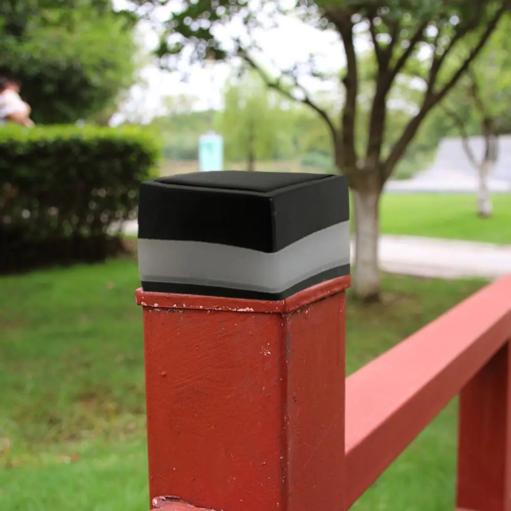 LED Solar Fence Street Lamp Easy Installation Waterproof Lawn Walkway Lighting Automatic Glow Rechargeable Battery for Courtyard