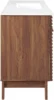 Render Vanity Floor, Single Sink, Walnut White 3