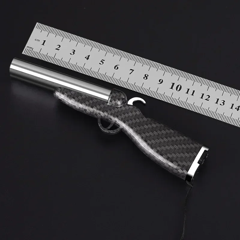 Double-barreled Shotgun Lighter Windproof Double Jet Flame Cigarette Lighter Refillable Butane Gas Smoking Accessories
