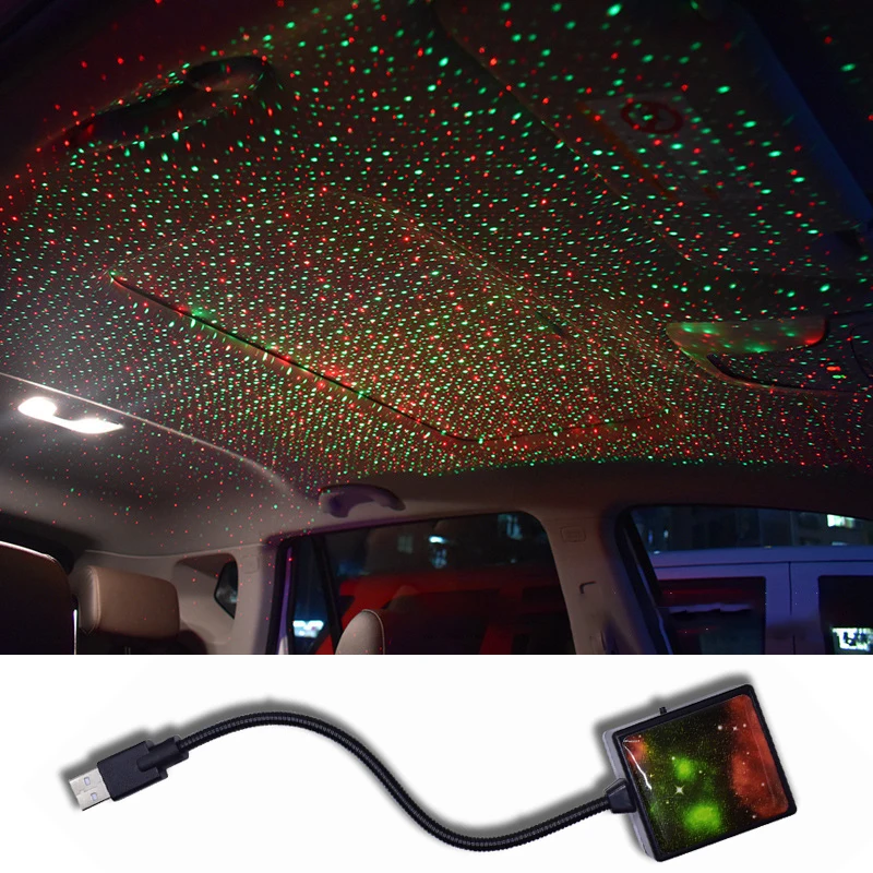 Veilleuses LED USB décoratives pour toit de voiture, budgétaire