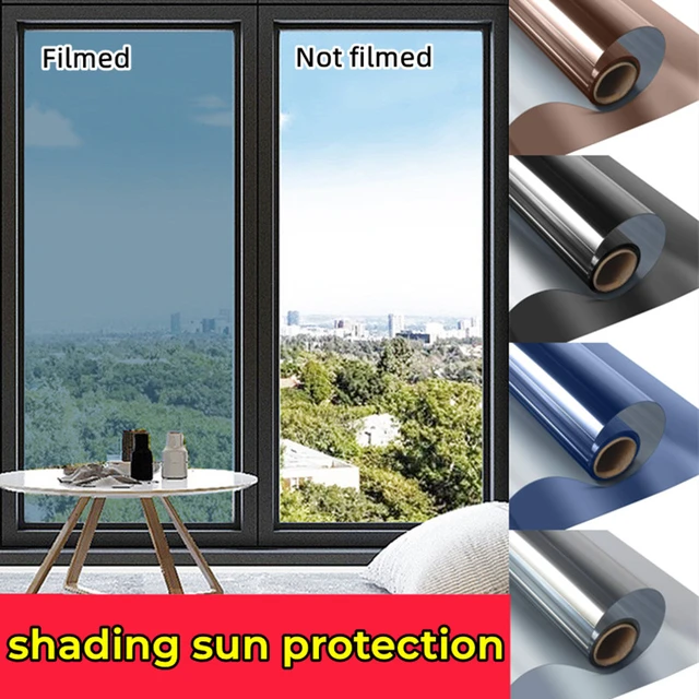 Multi-size One Way Window Film Privacy, Reflective Window Film Anti  Glare,Mirror Glass Sticker Heat Reducing Self Adhesive Film - AliExpress