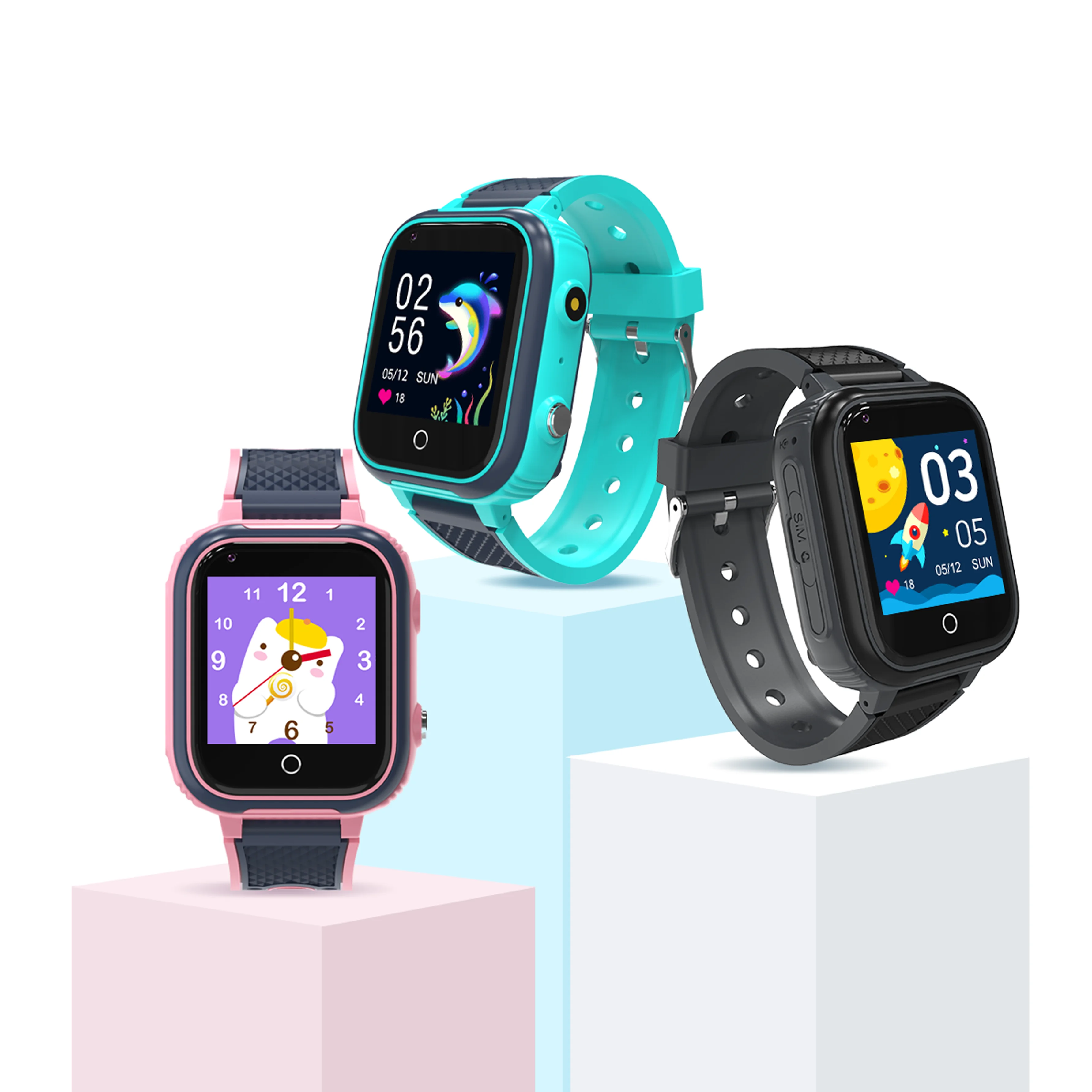 

2023 New 4G GPS WIFI Children Smart Watch Video call Touch Screen Gaming Kids Watch Support SIM Card SOS Call Baby Wristwatch