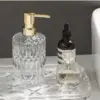 1pc 13.32oz Glass  Soap Dispenser Refillable Pump Bottle For Liquid Soap,Shower Gel,Hand Soap, Home Bathroom Accessories 4