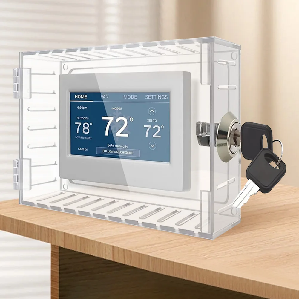 Thermostat Lock Box Key Clear Large Thermostat Cover Acrylic Large Lock Box Cover Home On Wall