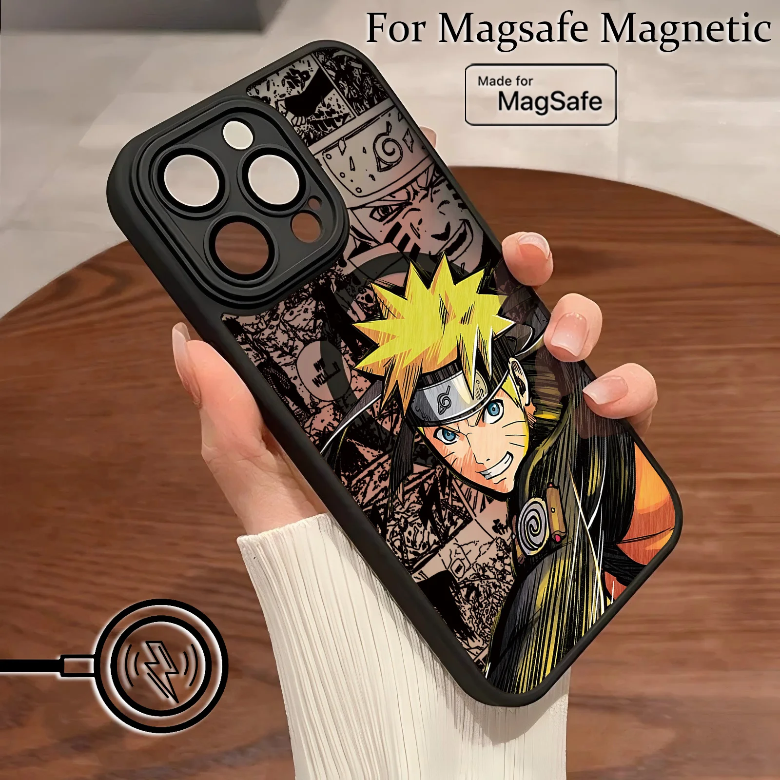 Hot Anime Itachi Matte Magnetic Phone Case – Stylish and Protective Back Cover