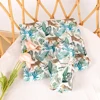 Happyflute Digital Print Bamboo Cotton 2Layer Blankets Super Soft Newborn Muslin Swaddle High Quality Baby Wrap 3
