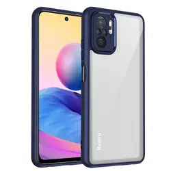 Shockproof Transparent Airbag Phone Case - Durable TPU Shell - Redmi Note 12S (Blue)