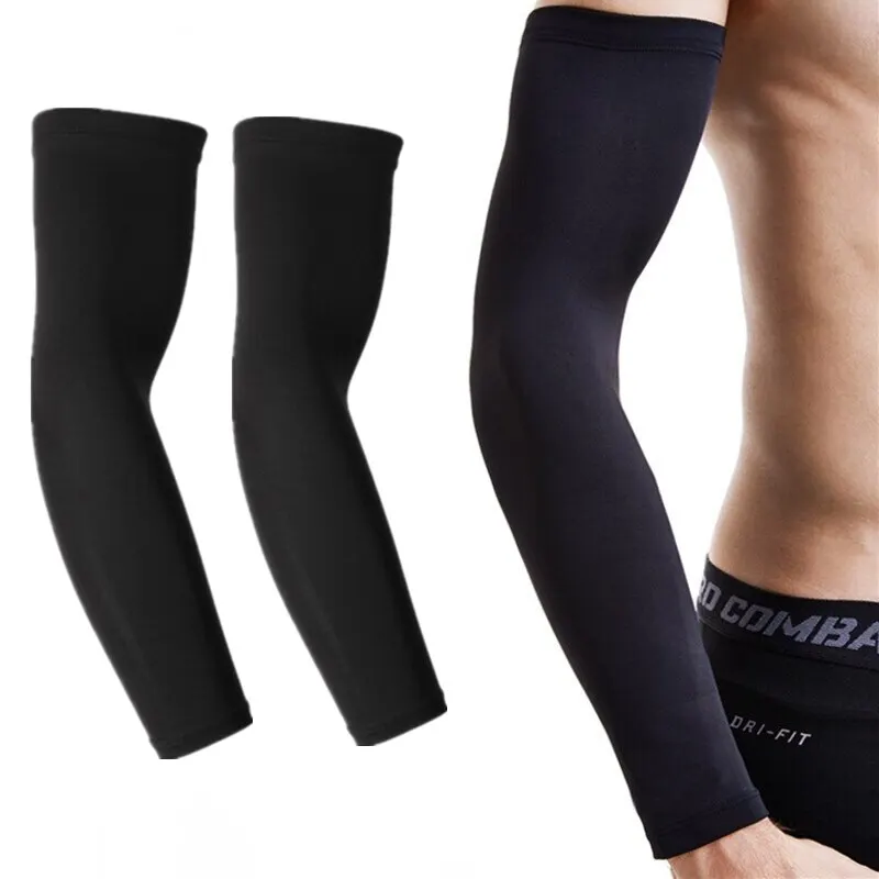 Sports Arm Cover 1 Pair Outdoor Essentials UV Sun Protection Compression Black Guard Men Women Basketball Golf Cooling Sleeve sun protection sleeves cycling arm covers volleyball arm sleeves arm cooling sleeves cut resistant arm sleeves arm compression sleeves bike arm sleeves elbow protection sleeve