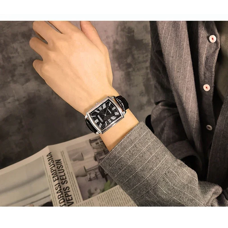 High Quality Couple Lover Watches Leather Strap Fashion Luxury Ultra Thin Waterproof Quartz Watch Women Men Gift For Lovers