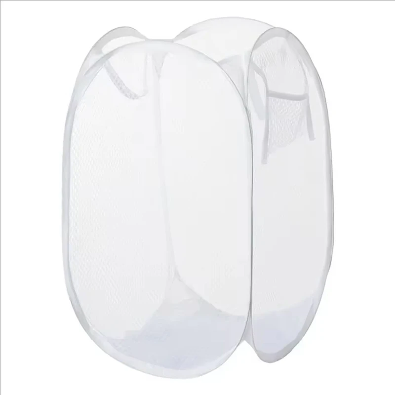 Collapsible Pop-up Mesh Laundry Basket for Easy Washing and Storage