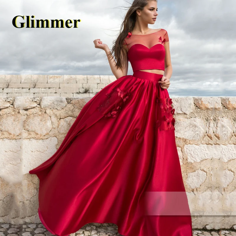 

Glimmer Backless Elegant Scoop Evening Dresses Formal Prom Gowns Made To Order Celebrity Vestidos Fiesta Gala Robes De Soiree