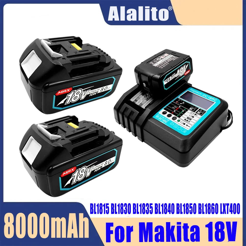 

Аккумуляторная батарея Makita 18 в 6,0 1850 Ач для электроинструментов Makita со стандартной заменой литий-ионных аккумуляторов LXT BL1860 6000 В мАч