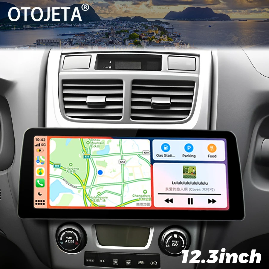 12.3'' Wide Screen Android 12 Car Video Player 2Din Radio Stereo For