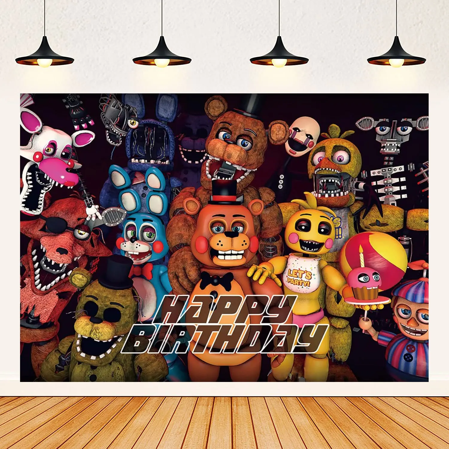 FNAF Birthday Party Decorations At Five Nights Balloons Disposable  Tableware Plate Napkin Backdrop for Kids Party Supplies Gift - AliExpress