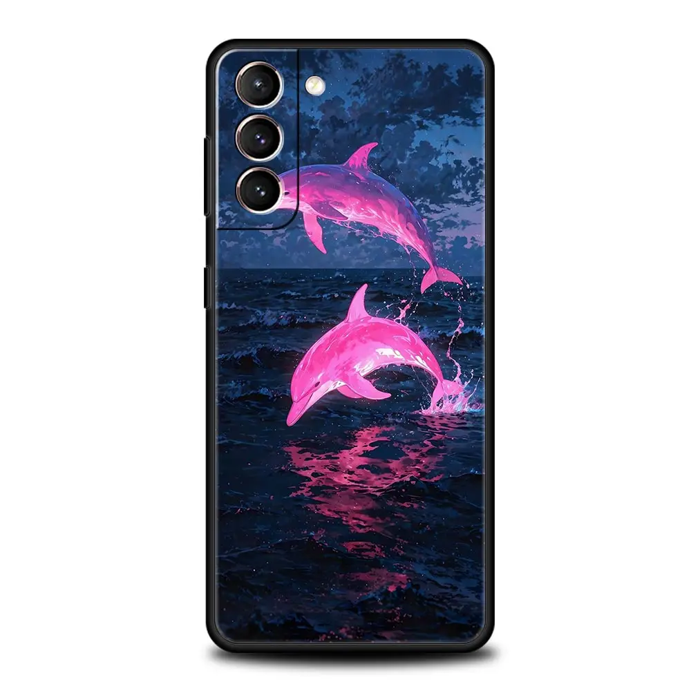 Ocean Dolphin Soft TPU Phone Case Cover