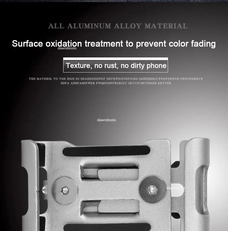 Sb825b0853edd4b57a1bc05154c18612dc Metal Motorcycle Bike Phone Holder Aluminum Alloy Anti-slip Bracket GPS Clip Universal Bicycle Phone Stand for all Smartphones Mallzona