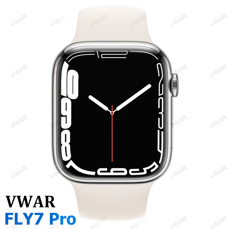 Vwar FLY7 Pro Smart Watch Series 7 Always on Display NFC Bluetooth Call 45mm Smartwatch Wireless Charging for iPhone Android 