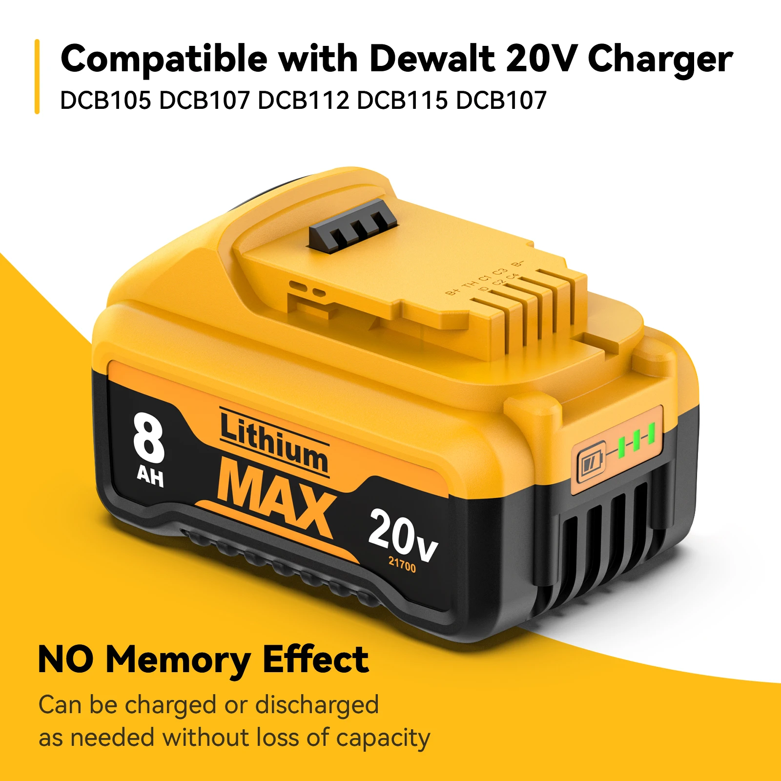 Batería 20v (6ah) Dewalt Dcb206