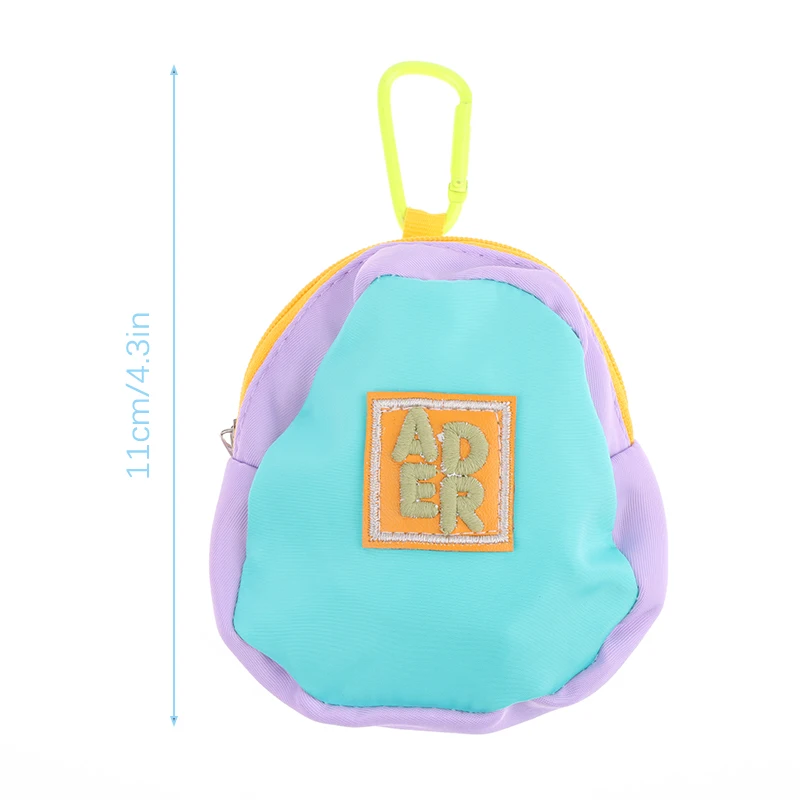 Portable macaron color coin purse, pendant key earphone storage bag