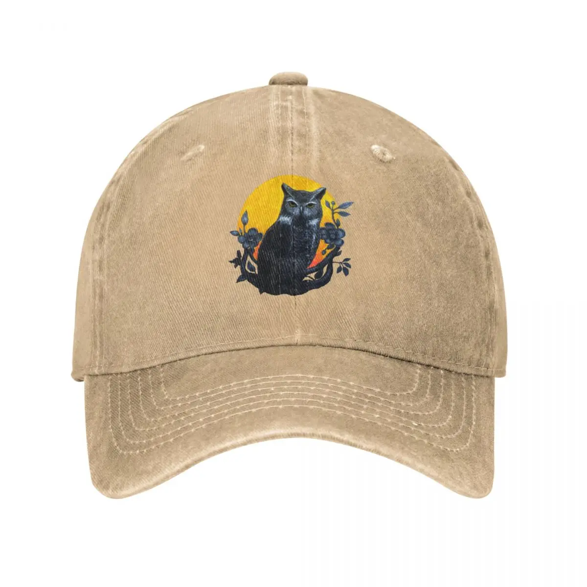 

Owl, fool moon, fairy, flowers, t-shirt, woman Cowboy Hat |-F-| fashion Vintage Custom Cap Hat Male Women'S