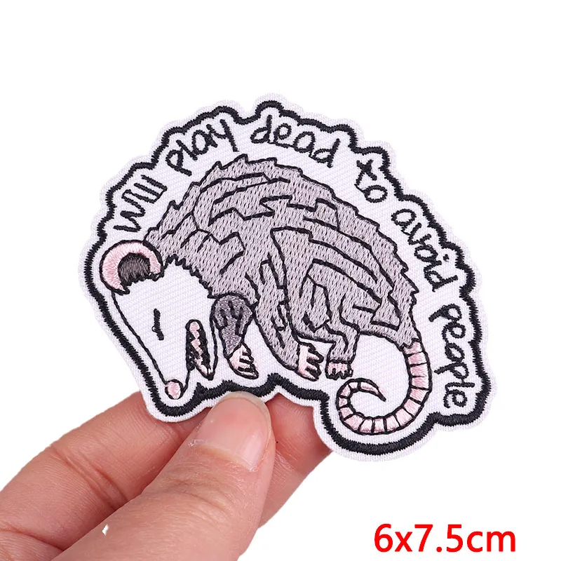 Tier Frosch Ente Katze bestickte Patches für Kleidung thermoadhäsive Patches DIY Eisen auf Patches auf Kleidung Aufkleber Jacke Abzeichen – Detail 37