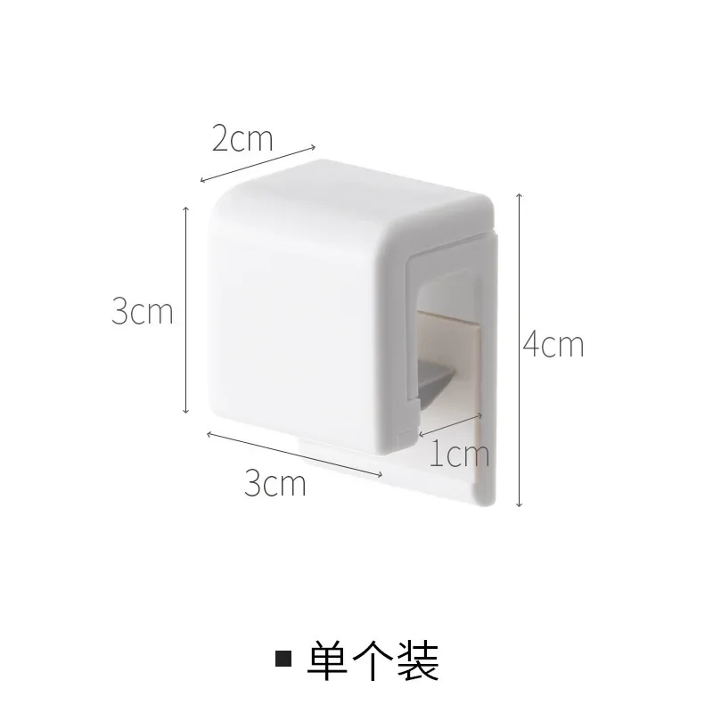 12 Pieces Toothpaste Holder No Punch Facial Wash Holder Bathroom Wall Mounted Multifunctional Toothpaste Holder 6