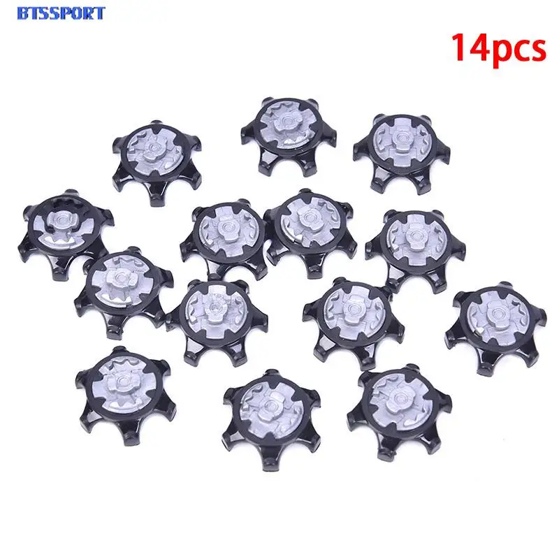 14pcs Golf Training Aids Golf shoes soft Spikes Pins 1/4 Turn Fast Twist Shoe Spikes Replacement Set 2