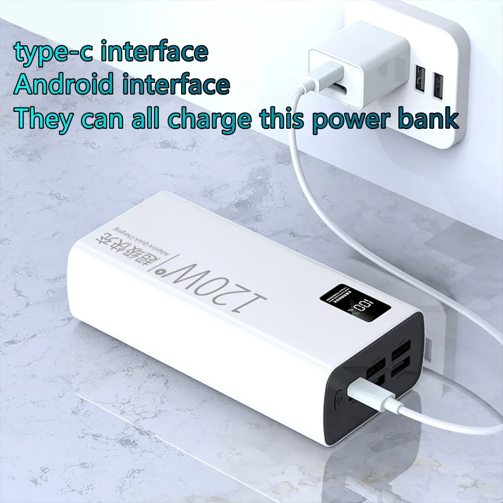100000mAh Power Bank 120W Fast Charging 100% Sufficient Capacity Portable Battery Charger For iPhone Xiaomi Samsung Warranty 2 Sb8262f55d3a7462195a74e8d92ac99e4G