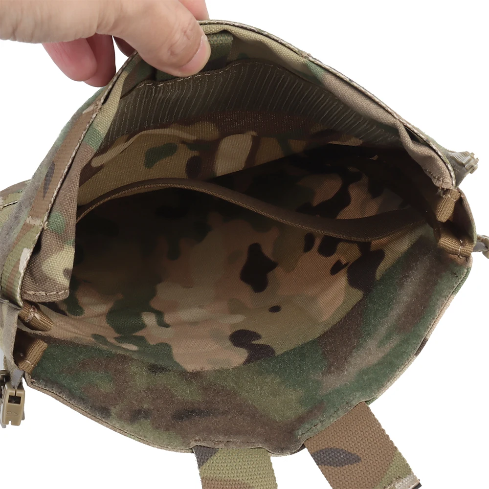 V5 PC 전술 후면 패널 워터 가방 3L 방광 저수지 저수지 Molle 시스템 FCPC 플레이트 캐리어 사냥 조끼 용 사이드 지퍼
