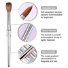 TIANMI 100% Pure Kolinsky Nail Brush Silver UV Gel Polish Nail Art Extension Builder Manicure Nail Pen Painting Drawing Brushes 2